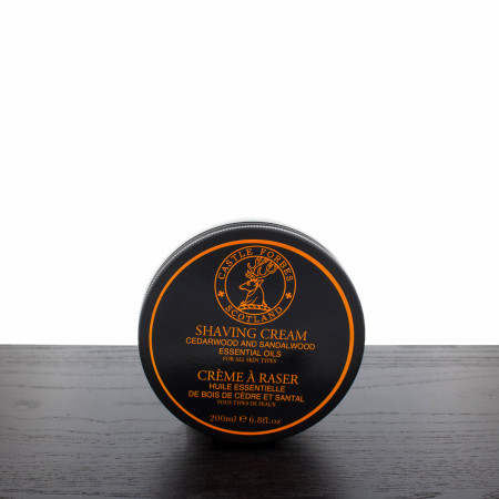 Castle Forbes Cedarwood & Sandalwood Essential Oil Shaving Cream